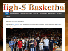 Tablet Screenshot of high5basketball.com